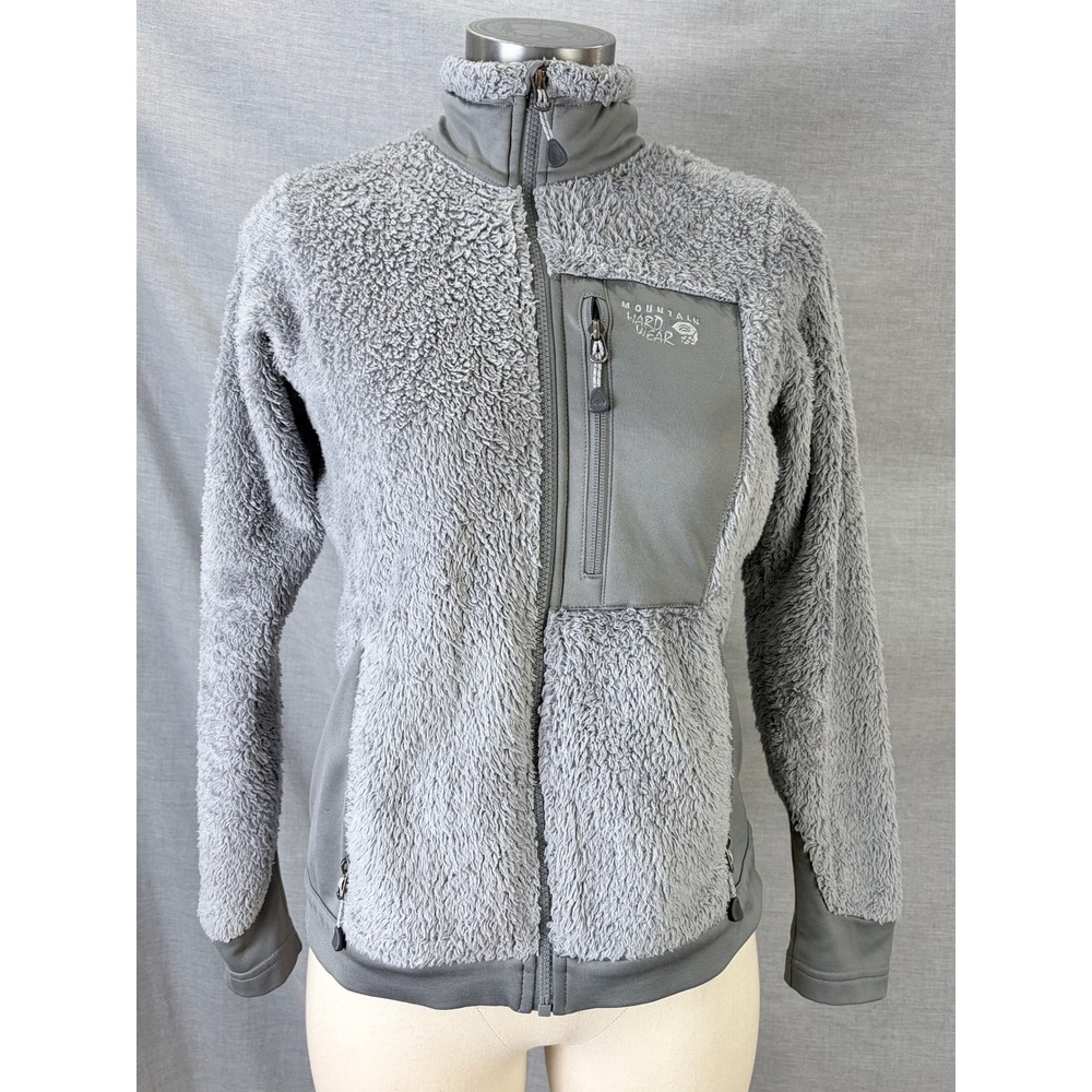 Mountain Hardwear Monkey Woman Fleece Jacket‎ Grey Polartec XS Cozy Gorpcore
